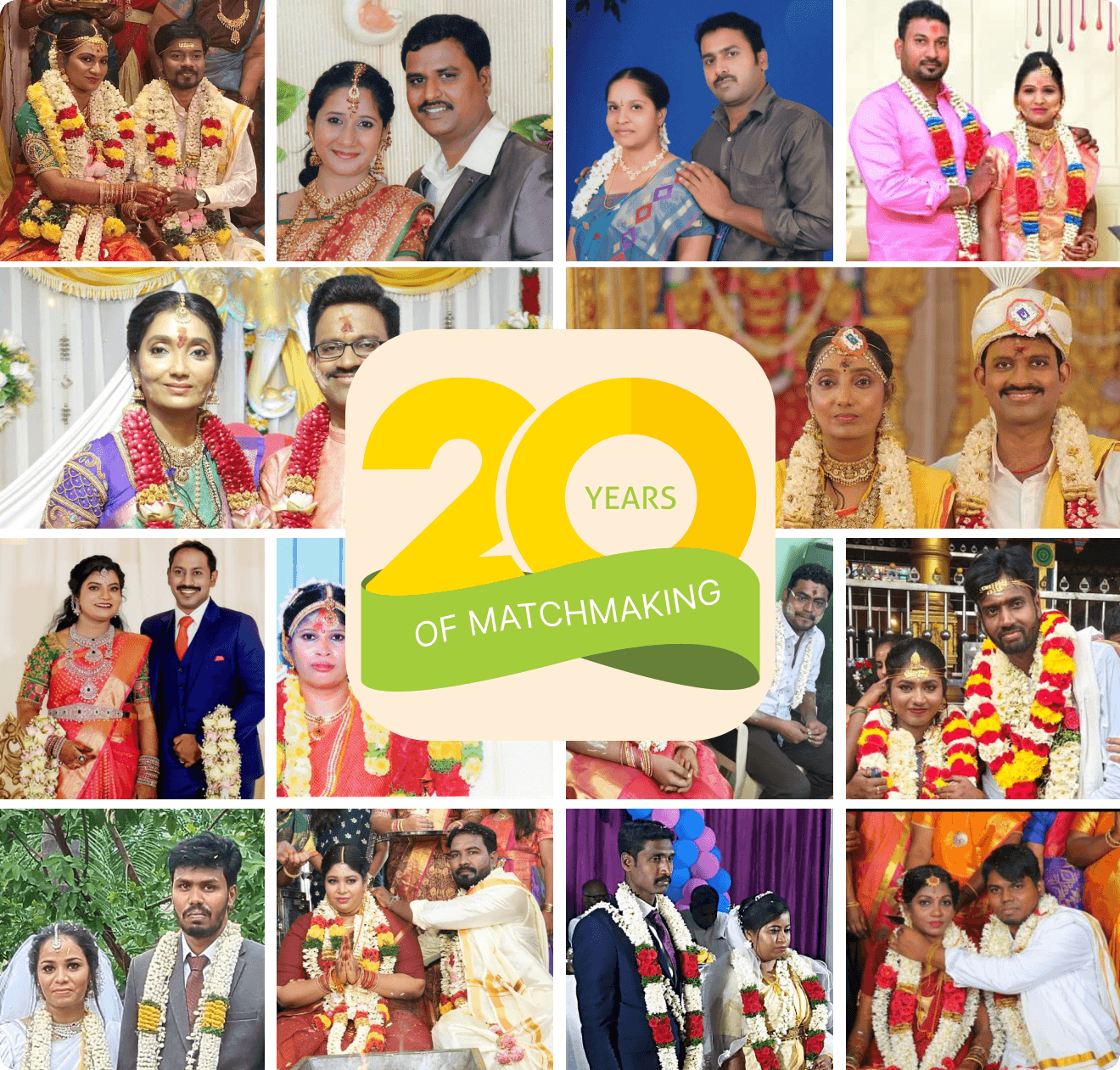 20 years of Chennai Matrimony happy couples